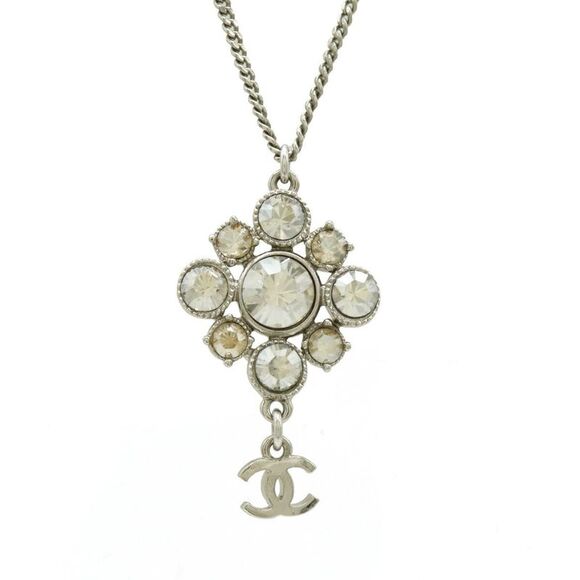 Chanel Coco Mark Rhinestone Necklace Pendant - Picture 1 of 6